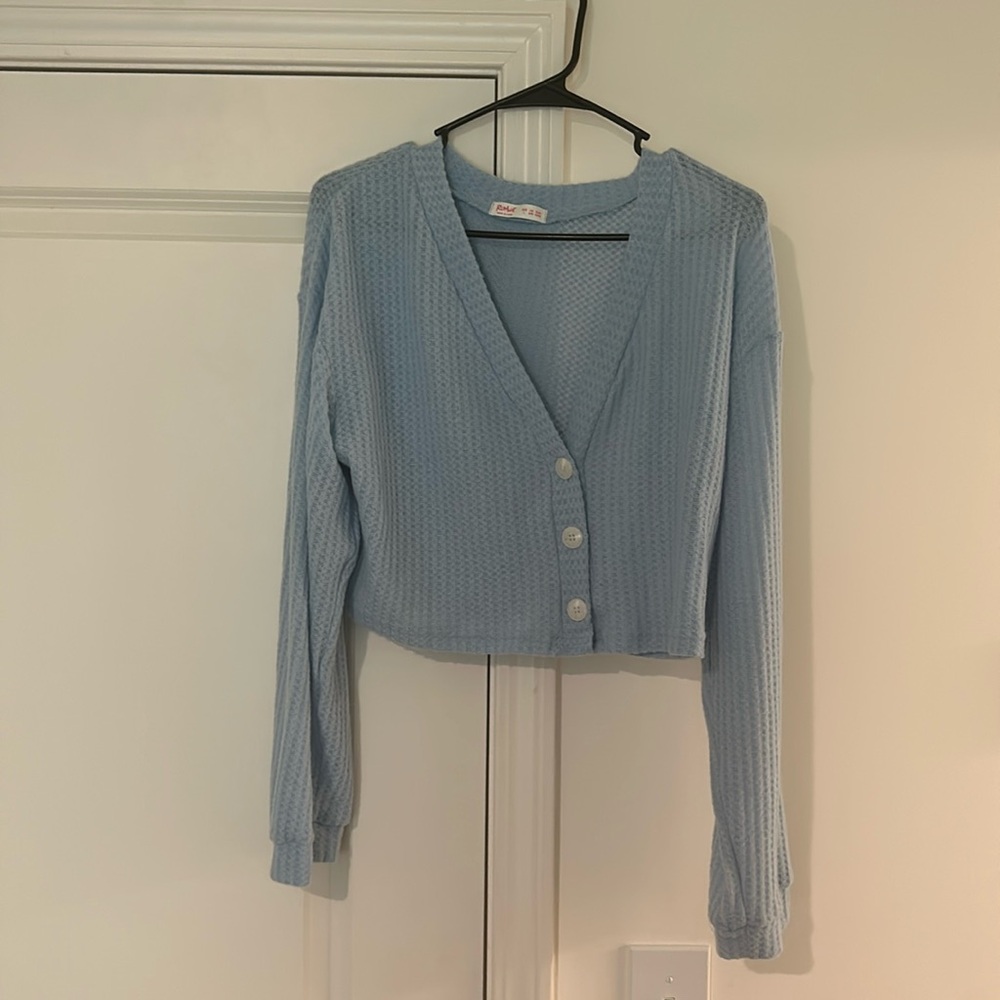 Crop knit sweater